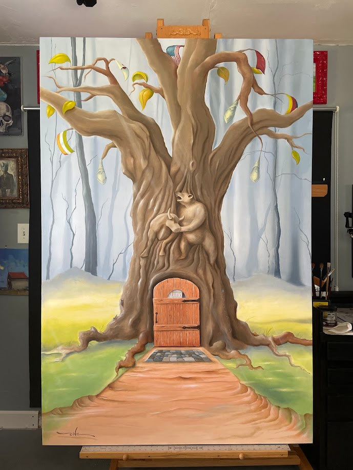 money tree oil painting The Money Tree