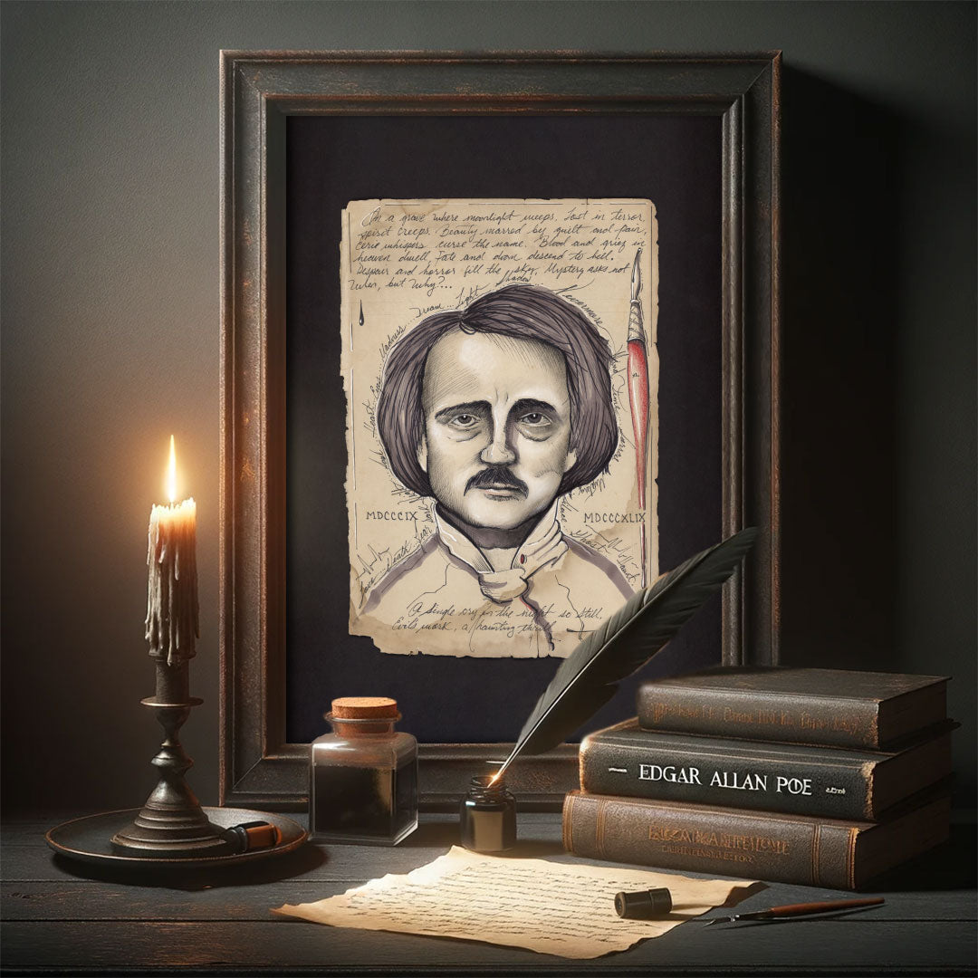 Forty Words | Edgar Allan Poe | Paper Print